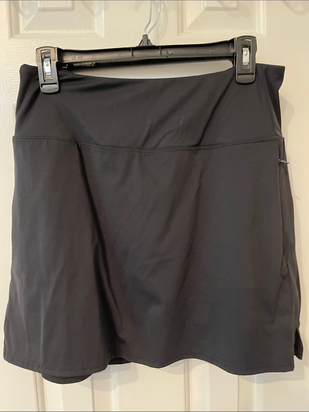 Women's Black Athletic Skort with Comfortable Waistband
